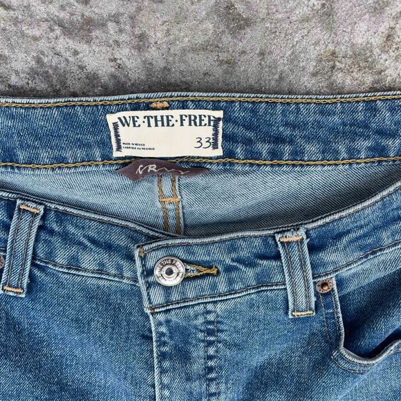 new with tags FREE PEOPLE curvy  High-rise Vintage Straight Jeans - Picture 7 of 10